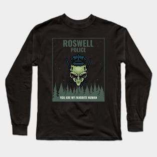 Roswell Alien UFO Long Sleeve T-Shirt